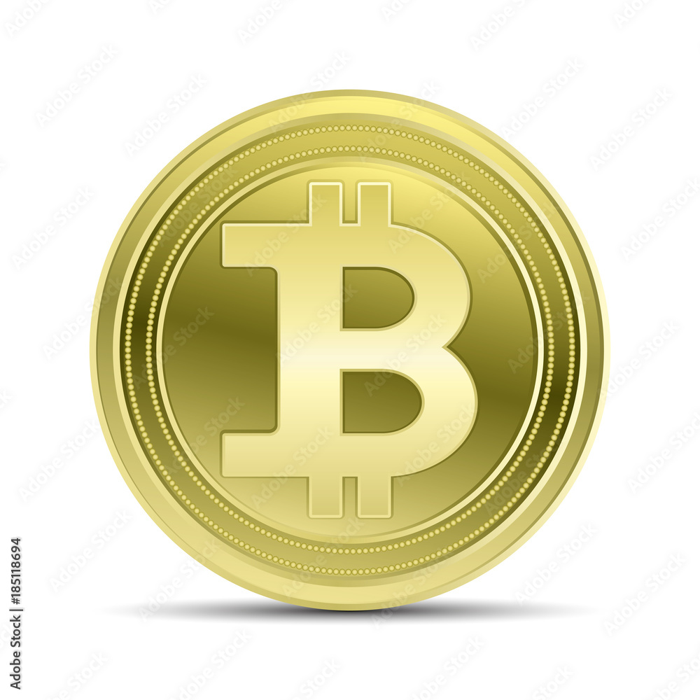 Bitcoin on white background. Bitcoin on white background.