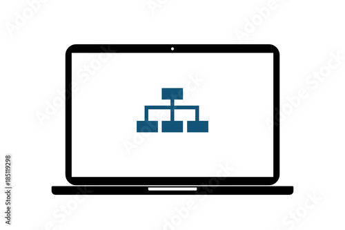 Laptop - Stammbaum - Diagramm