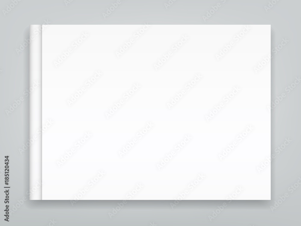 Blank catalogue landscape brochure mockup cover template Blank catalogue landscape brochure mockup cover template