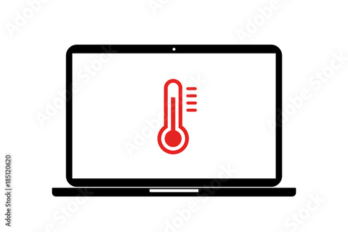 Laptop - Thermometer warm