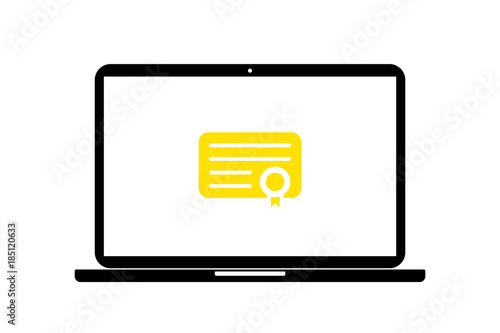 Laptop - Urkunde