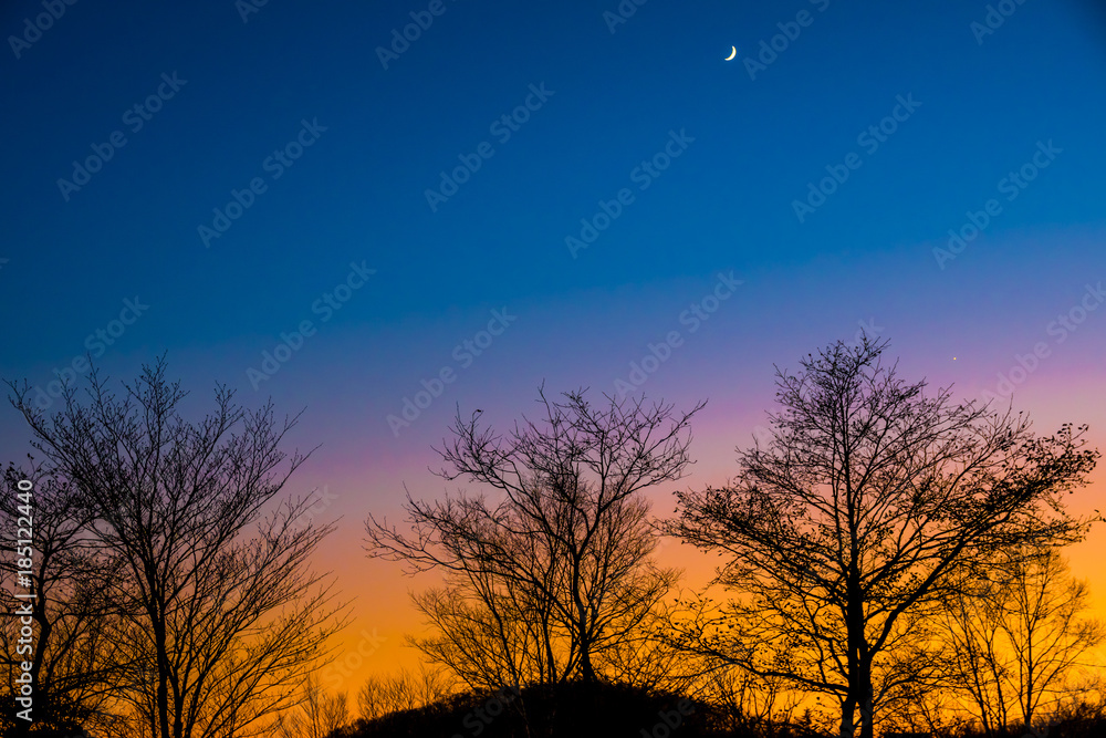 Obraz premium 赤城山からの夕焼け