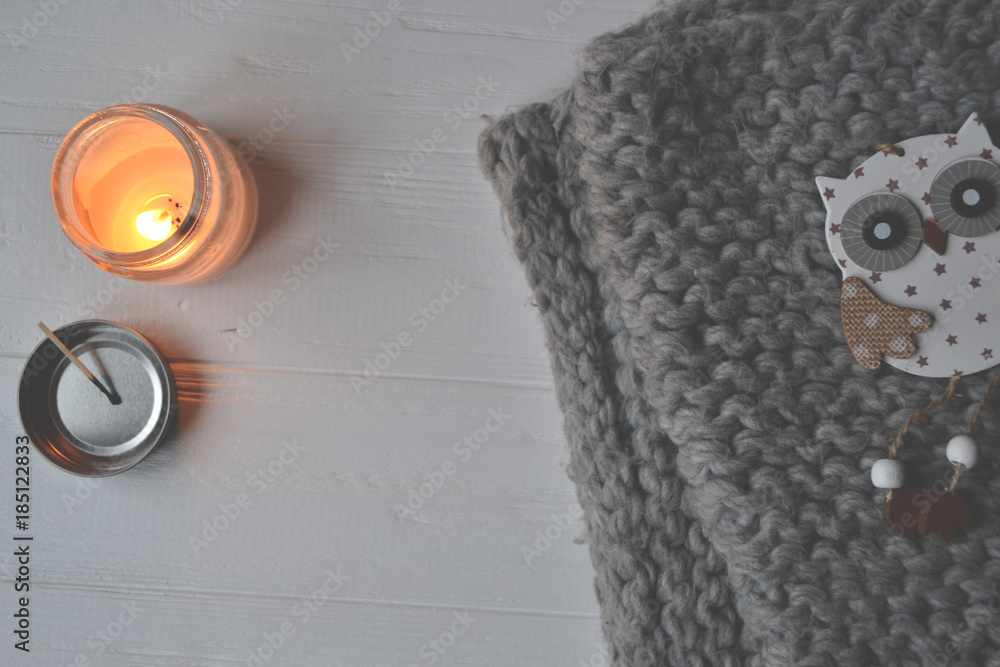 Winter style backgound. The objects for home decoration. Winter style backgound. The objects for home decoration.