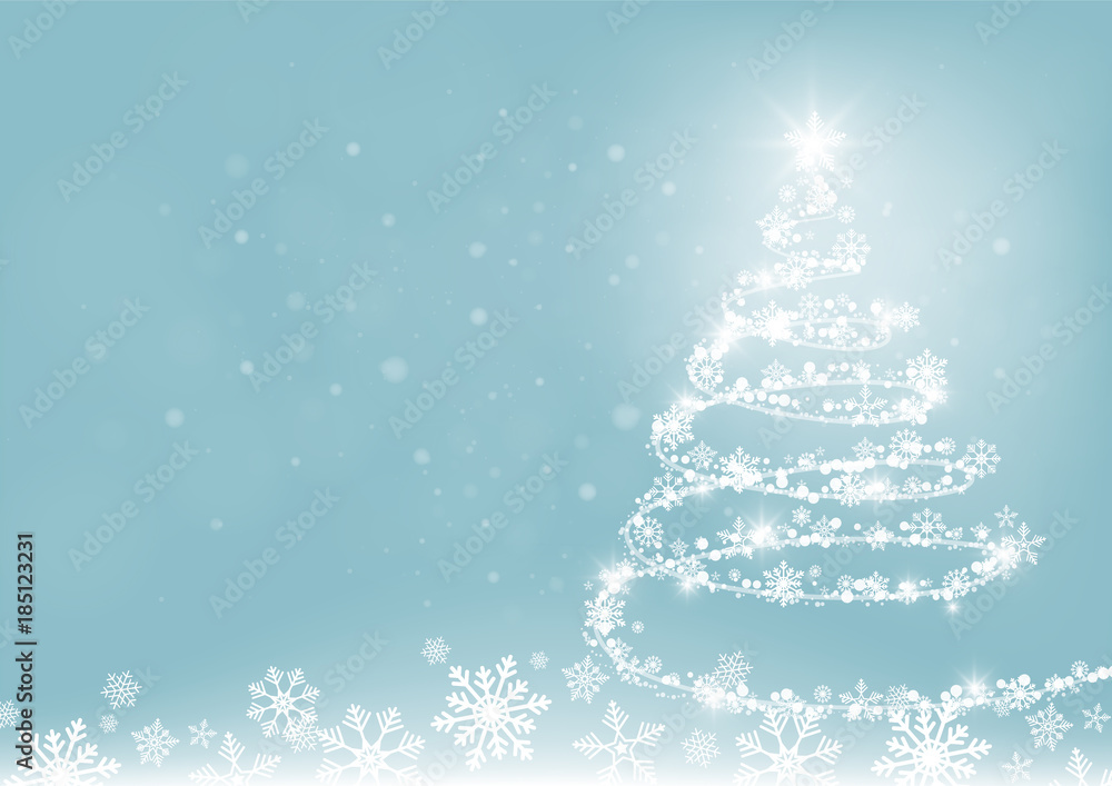 Merry Christmas and Happy new year. Abstract snowflakes blur bokeh of light on background. Vector illustration Merry Christmas and Happy new year. Abstract snowflakes blur bokeh of light on background. Vector illustration