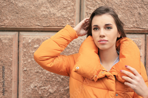 Attractive smiling woman in...