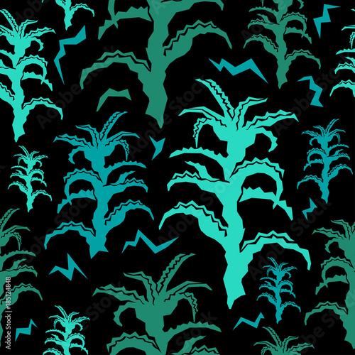 Seamless pattern with agave. Can be used for textile, website background, book cover, packaging.