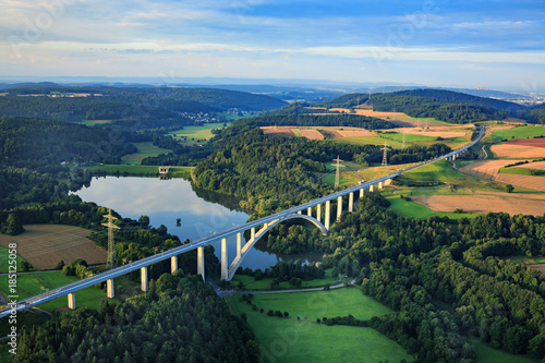 Air view of Froschgrundsee