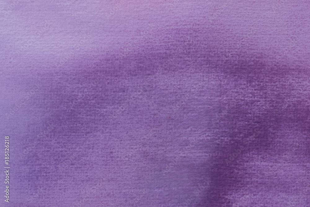 Fototapeta premium violet watercolor painted texture background on paper