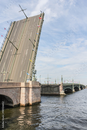 Raised span of the Trinity Bridge. #185126652