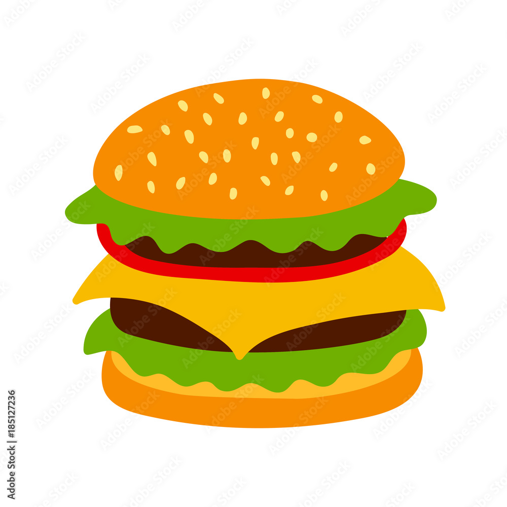 Hamburger vector icon. Beautiful vector design. Hamburger vector icon. Beautiful vector design.