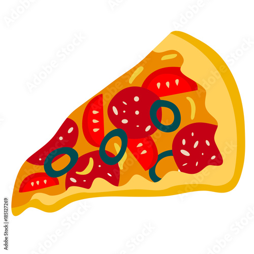 Pizza vector icon. Beautiful vector design.