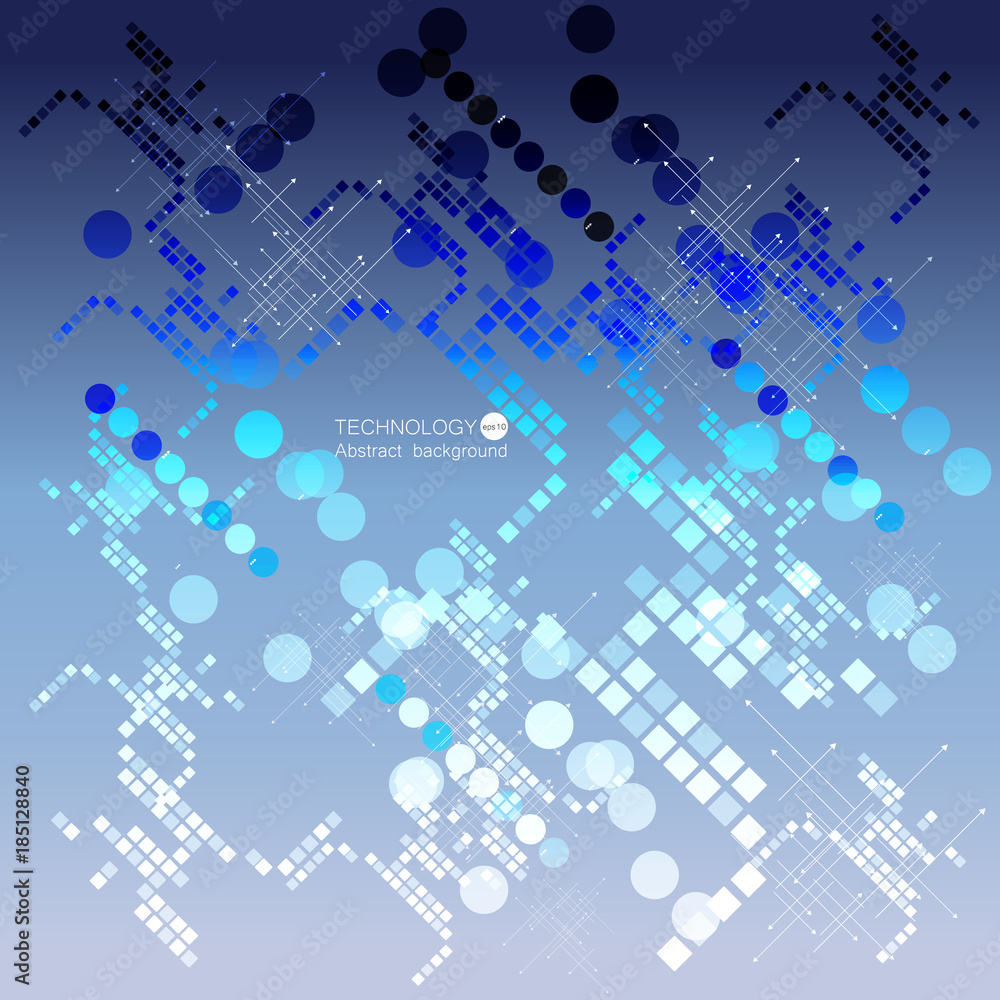 Abstract geometric technology background. Vector Illustration. Abstract geometric technology background. Vector Illustration.