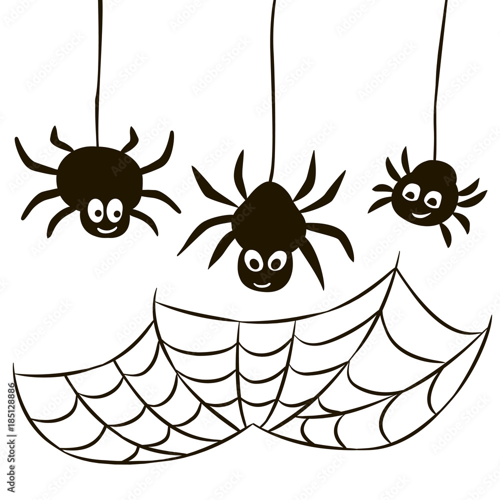 cute halloween spider template