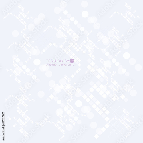Abstract geometric technology background. Vector Illustration.