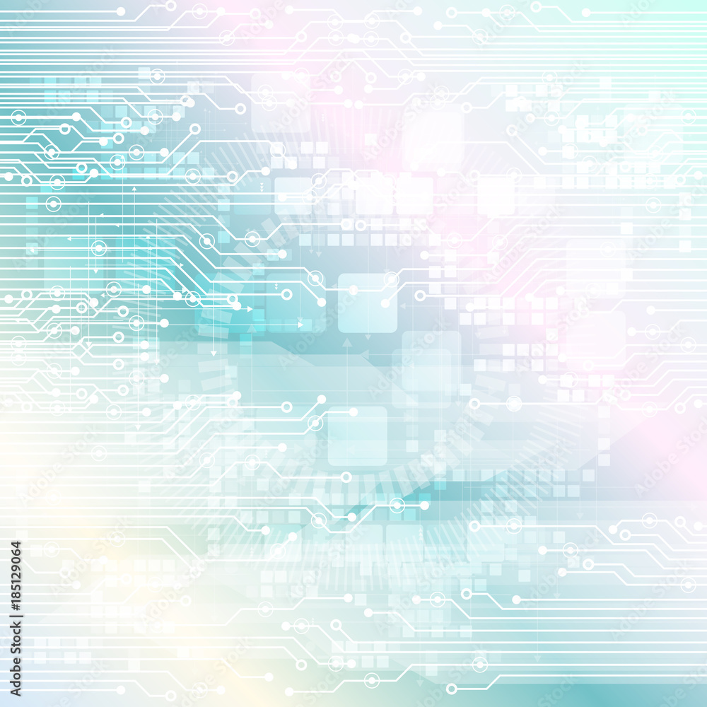 Fototapeta premium Abstract geometric technology background. Vector Illustration.