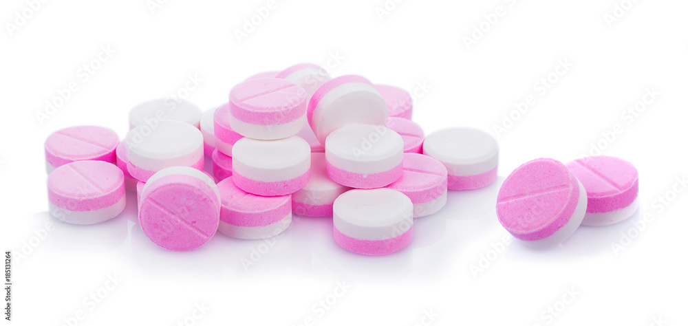 medical pills isolated on white background medical pills isolated on white background