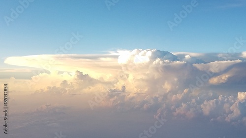 storm clouds from above