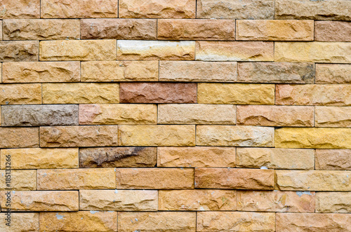 Old red brick wall background texture