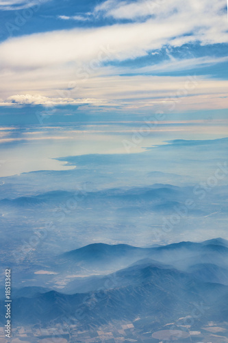 Andes Mountains Aerial View  Chile