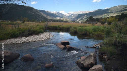 Mountain Creek on a Calm Sunny Day - Rocky Mountain National Park
