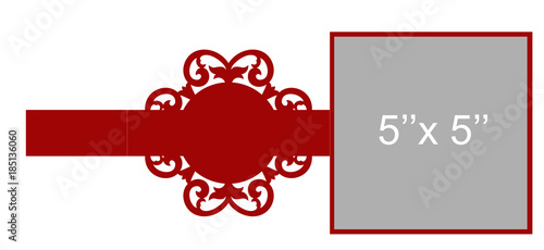 Laser cut vector template
