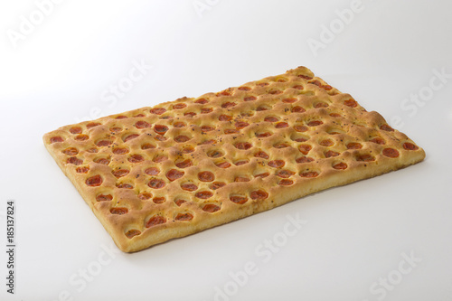 pizza on a white background