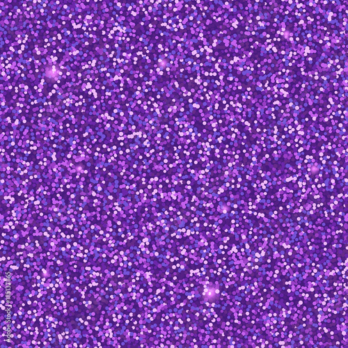 Purple glitter vector background. Violet seamless pattern for vedding invitation, sale banner. Sparkling sapphire backdrop for gift, vip and birthday card.