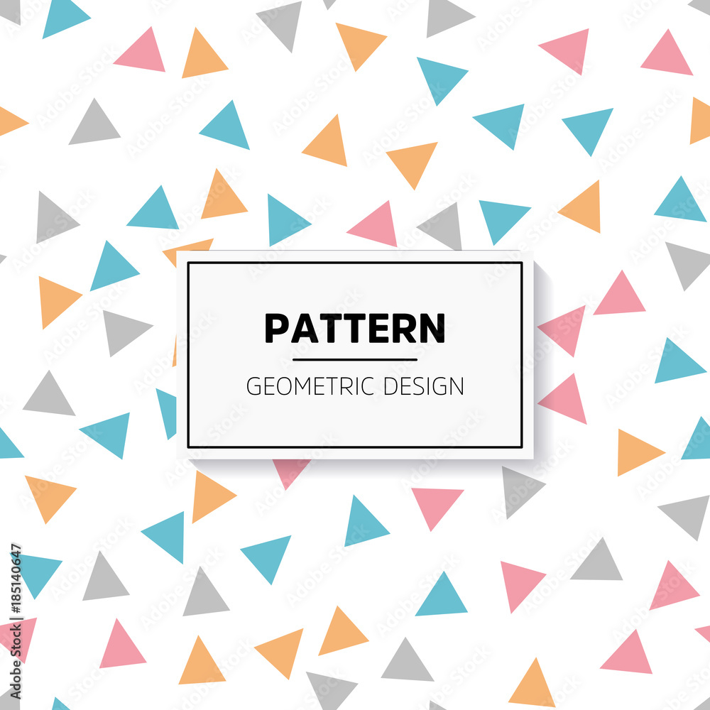 Abstract colorful mosaic. Seamless pattern of geometric shapes Abstract colorful mosaic. Seamless pattern of geometric shapes