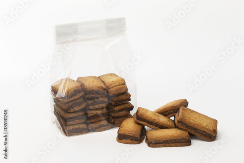 cookies on a white background