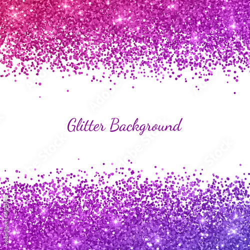 Glitter background with pink purple color effect. Vector