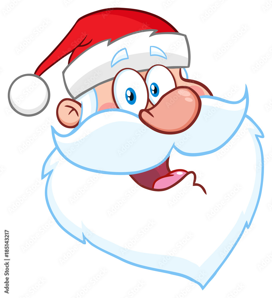 Christmas Santa Claus Minimalistic Drawing