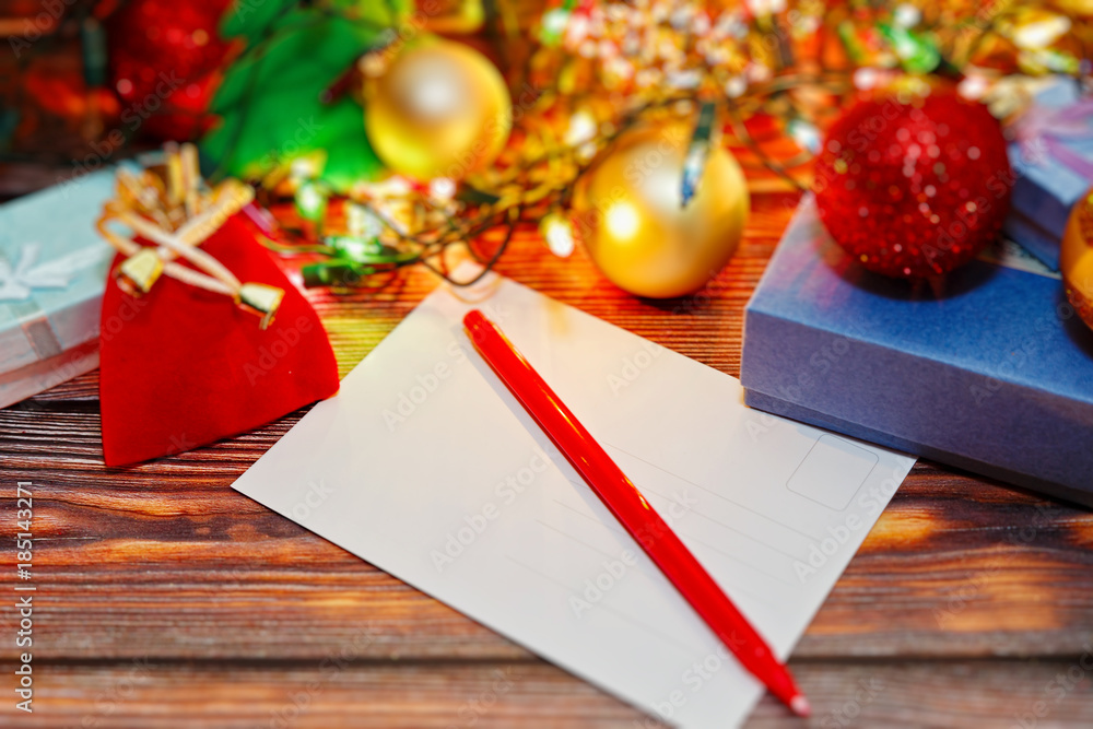 Christmas and New Year preparations concept Christmas and New Year preparations concept