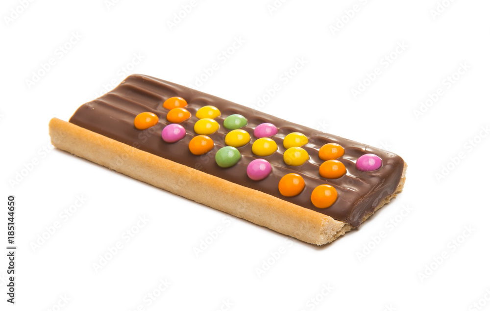 Biscuits with chocolate milk filling isolated Biscuits with chocolate milk filling isolated