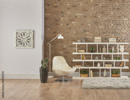 vertical bookshelf and library corner decor modern home design frame and vintage decoration home interior