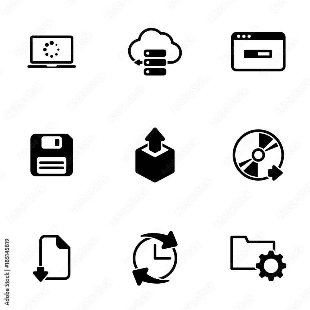 Set of simple icons on a theme Software, vector, design, collection, flat, sign, symbol,element, object, illustration, isolated. White background Set of simple icons on a theme Software, vector, design, collection, flat, sign, symbol,element, object, illustration, isolated. White background