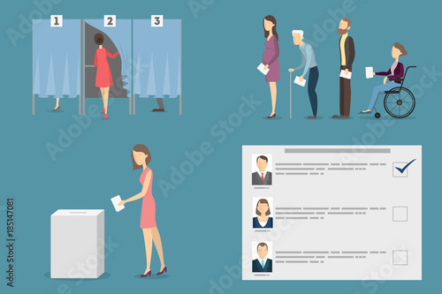 People on election.