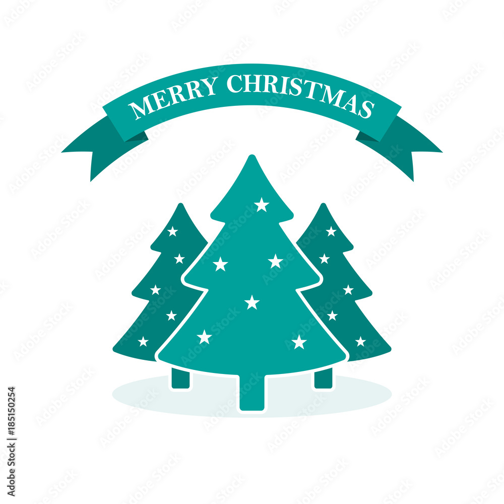 Fototapeta premium Festive Christmas icon. Vector illustration.