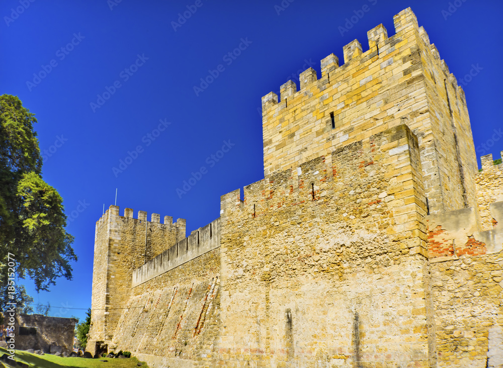 Castle Fort  Castelo de San Jorge Lisbon Portugal
