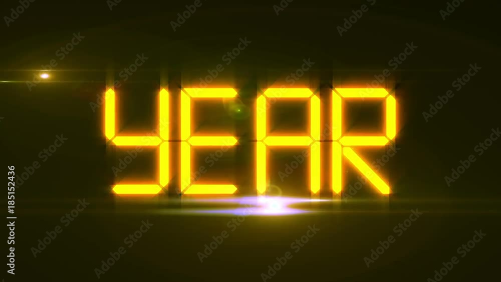Digital New Year's Eve Gold Glowing Text 2018 Digital New Year's Eve Gold Glowing Text 2018