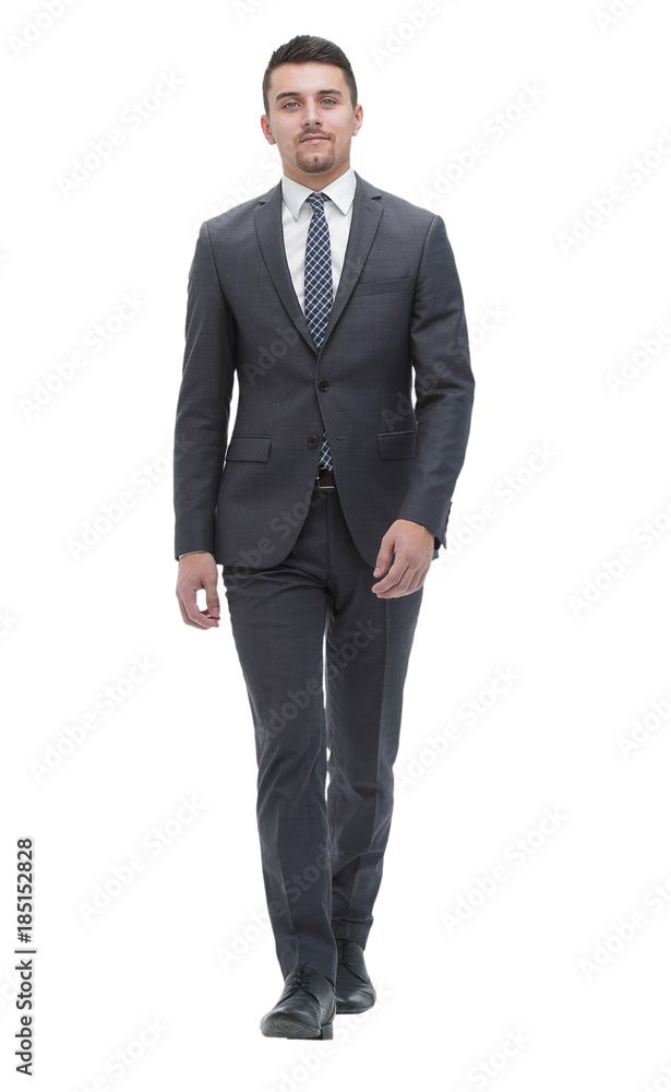 bottom view.Executive businessman goes forward bottom view.Executive businessman goes forward