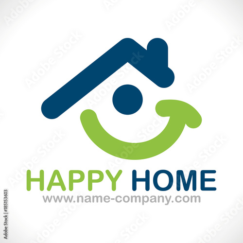 logo maison positive sourire