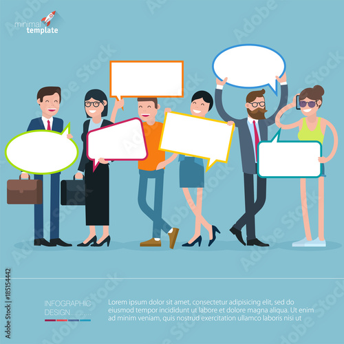  Diverse people opinion template
