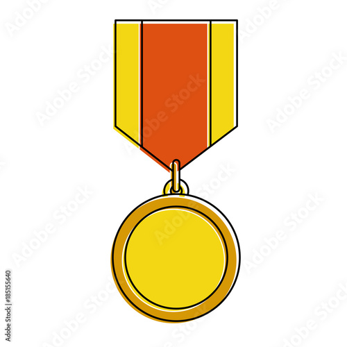 winner medal isolated icon vector illustration design