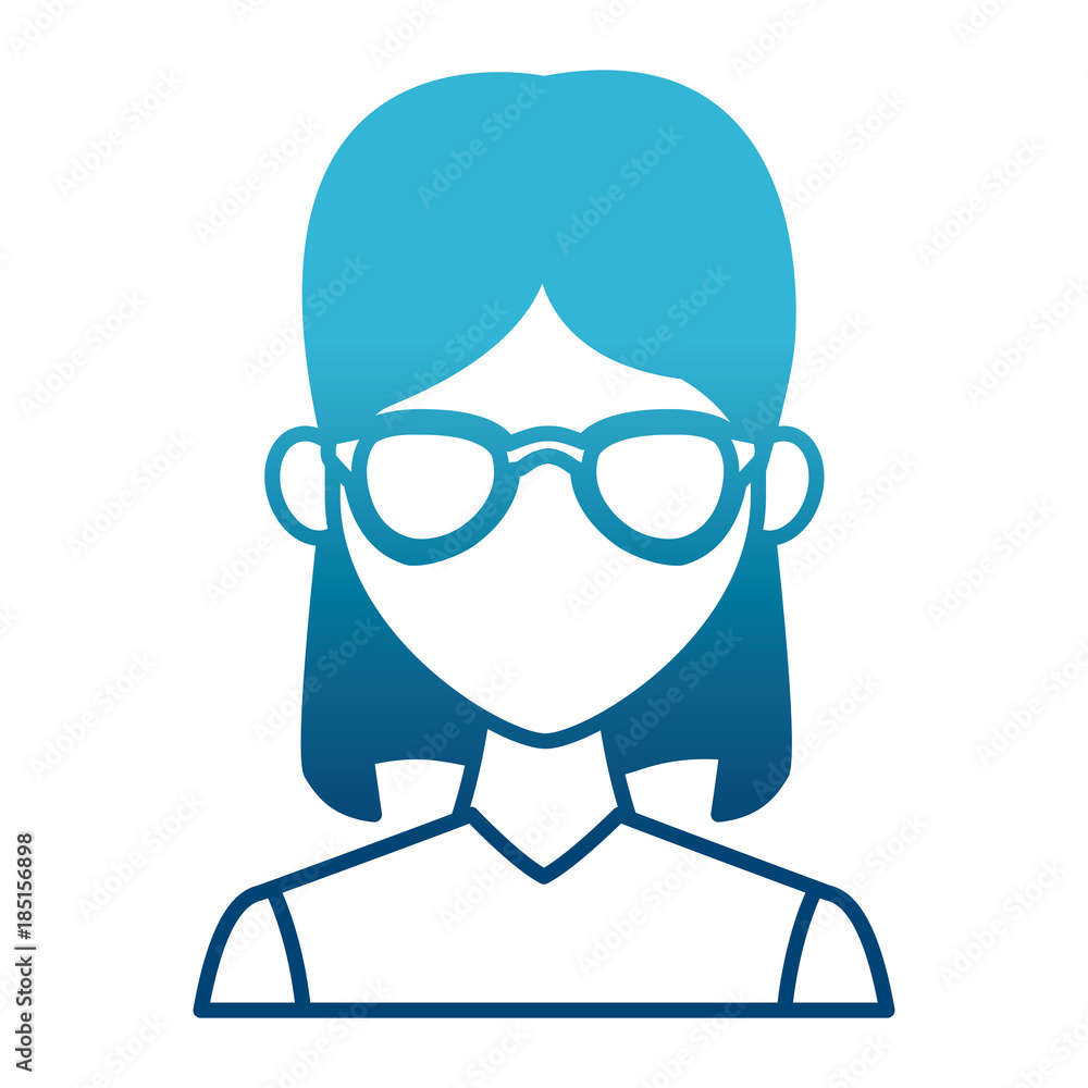 Young fashion woman with sunglasses cartoon Young fashion woman with sunglasses cartoon