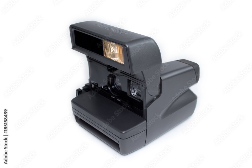 instant photo camera isolated on white background instant photo camera isolated on white background