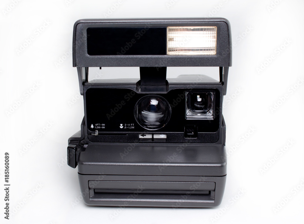 instant photo camera isolated on white background instant photo camera isolated on white background