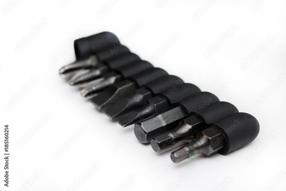 torx heads isolated on white background torx heads isolated on white background
