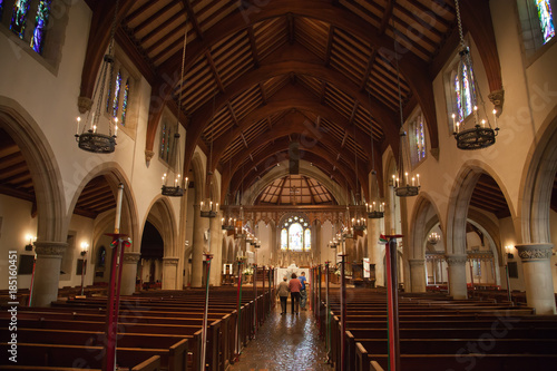 Interior of a church in Pasadena California