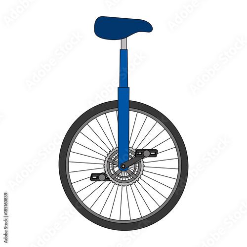monocycle race isolated icon vector illustration design