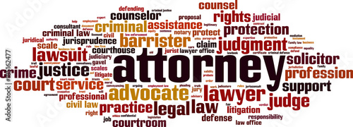 Attorney word cloud